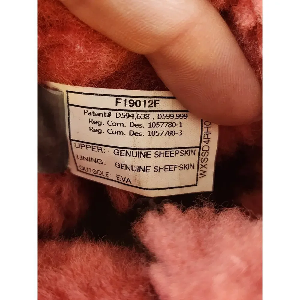 Ugg Australia Bailey button mini low boots pink 3352‎ sz 7 women